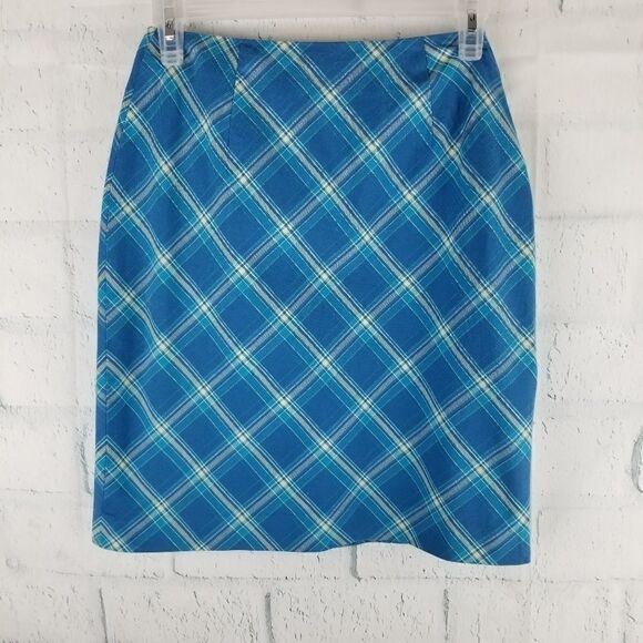 Talbots Blue Pkain A-line Skirt.  New Size 2. - Picture 1 of 7